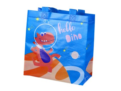 Dárková taška Dinosaurus 23cm x 21,5cm x 11cm modrá