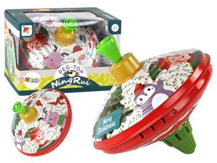 Top spinning metal Christmas design