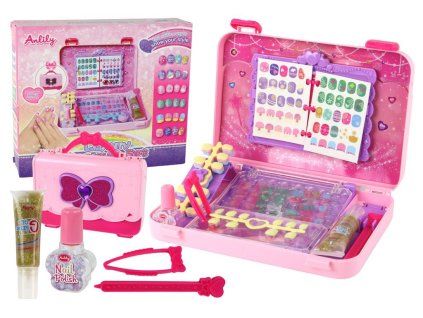Cofanetto cosmetico con accessori per manicure per bambini