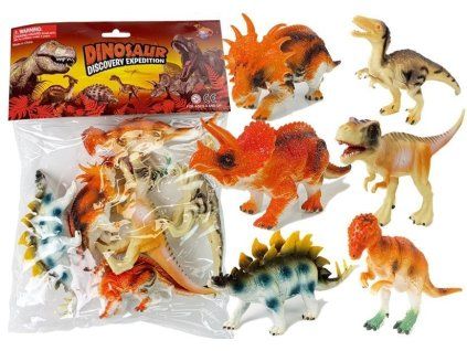Set di figure di dinosauri 10 cm 6 pezzi