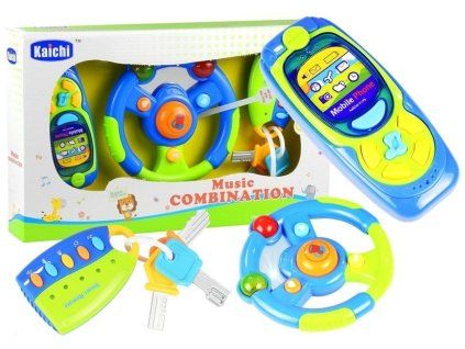 Volante interattivo per bambini con effetti