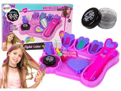 Gessetto colorato per capelli con piastra e accessori