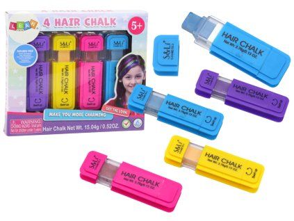 Gessetti colorati per capelli 4 pz