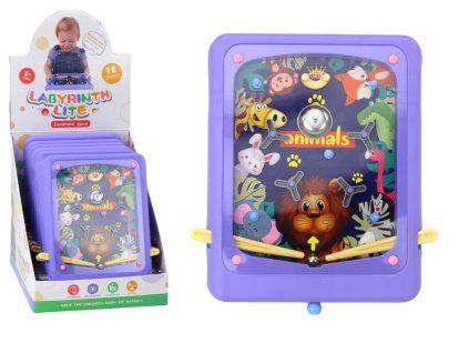 Gioco di abilità Flipper Animali con tavola di gioco viola