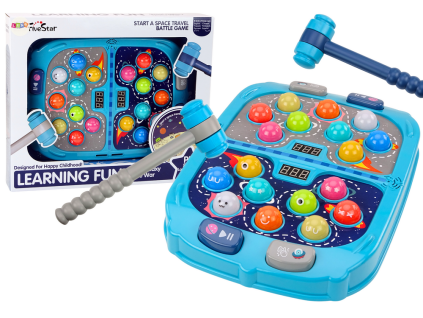Gioco di riflessi Wack A Mole spazio 9 livelli di velocità effetti luminosi e sonori