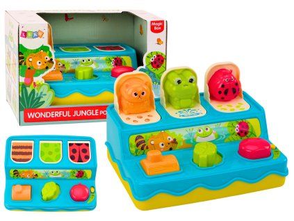 Gioco per bambini Animali saltellanti Pop Up con luci e suoni