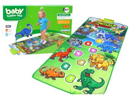 Tappeto interattivo da ballo e educativo Dinosauri con suoni