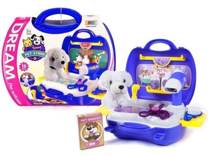 Set da parrucchiere per cani in valigetta