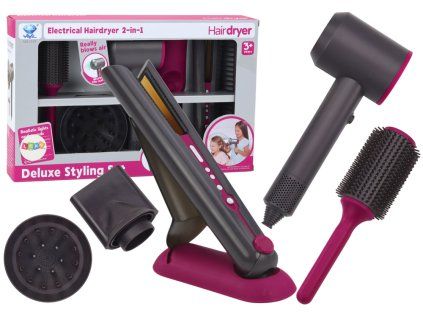 Set da parrucchiere con phon, piastra, spazzola e accessori