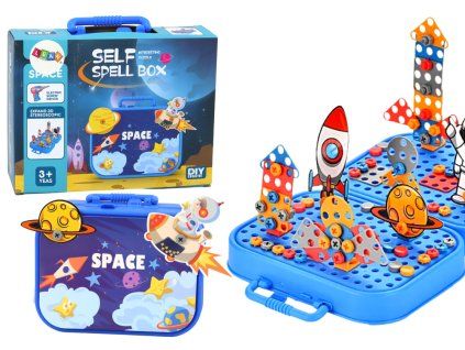 Valigetta DIY set costruzioni spazio con trapano 228 pezzi