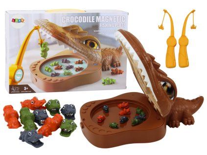 Gioco magnetico per catturare coccodrilli coccodrillo marrone