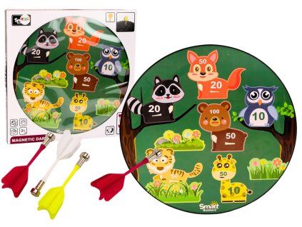 Gioco di freccette magnetiche Animali verde