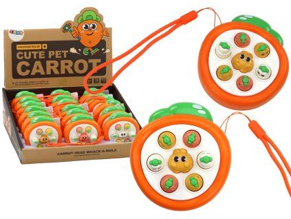Mini gioco di abilità Whack-A-Mole Carotine arancioni