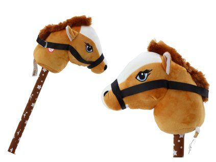 Cavallo a bastone Hobby Horse con suoni marrone