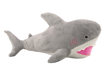 Squalo di peluche 50 cm grigio