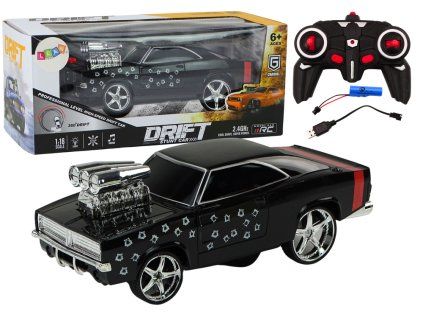 Auto radiocomandato 1:18 Drift 360 luci e suoni neroe