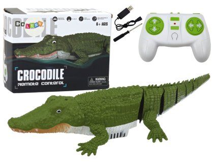 Crocodilo Radiocomandato Galleggiante per Acqua