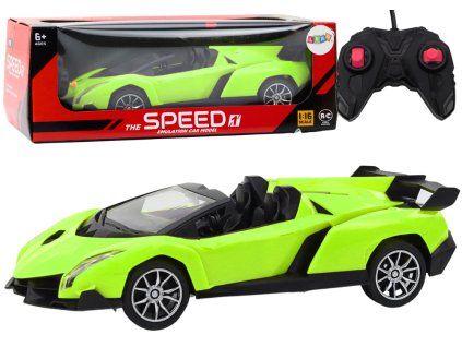 Auto sportivo RC 1:18 verde