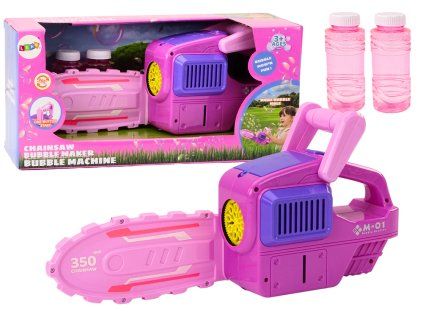 Motosega a bolle rosa