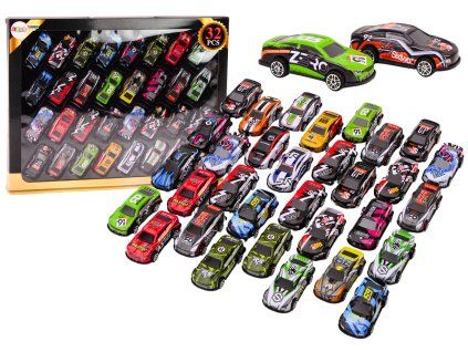 Set di macchinine a molla colorate 32 pezzi