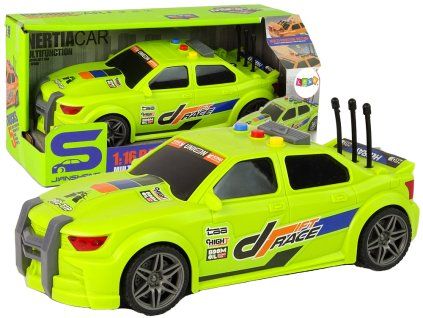 Auto da corsa sportivo 1:16 verde con suono