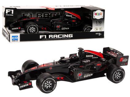 Auto da corsa F1 con motore 1:10 nero con suoni