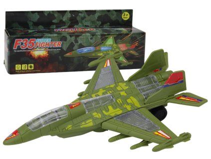 Caccia militare F35 con luci e suoni verde
