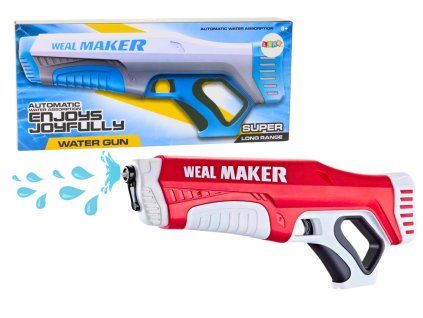 Pistola ad acqua automatica 350 ml rossa