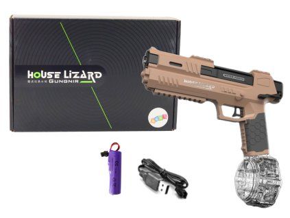 Pistola ad acqua automatica con serbatoio trasparente marrone