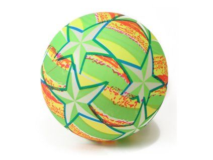 Palla di gomma con stelle 24 cm verde