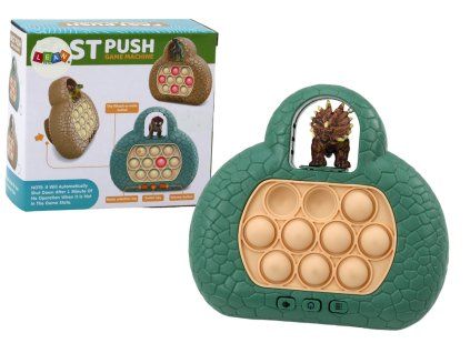 Gioco sensoriale Pop It dinosauro con effetti verde