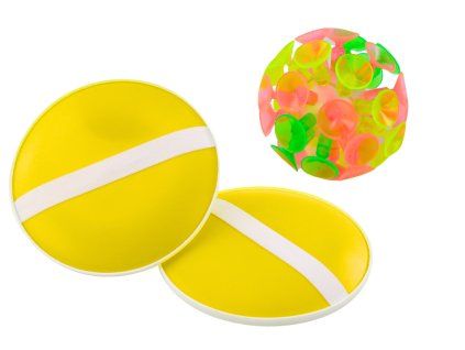 Gioco con pallina con ventose gialla