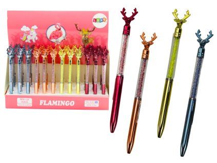 Penna con cervo e diamanti 0,7 mm mix