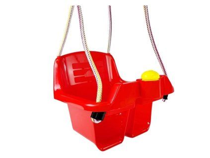 Altalena per bambini con clacson rossa