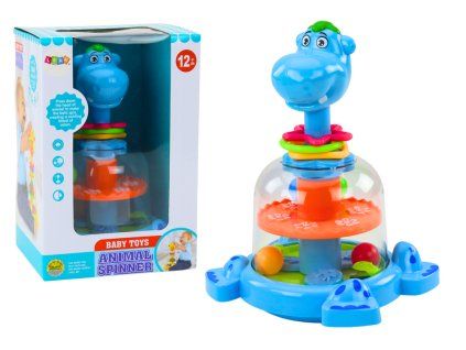 Ippopotamo con palline per i più piccoli blu