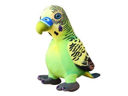 Pappagallo di peluche 20 cm verde