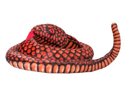 Peluche serpente 100 cm rosso