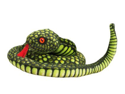 Peluche serpente 100 cm verde chiaro