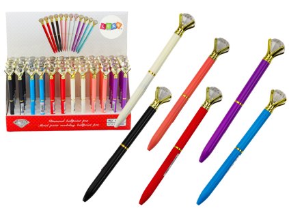 Propiska s diamantem modrý inkoust 0,7 mm mix