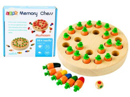 Gioco di memoria in legno puzzle carote