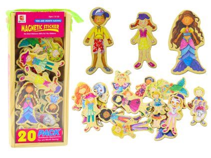 Magneti in legno personaggi 20 pezzi