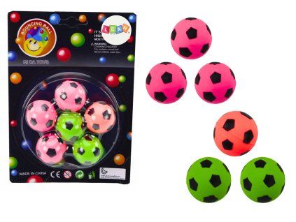 Set di palloni da calcio in gomma 6 pz