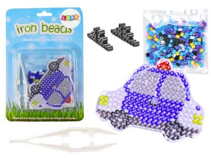 Set di perline da stirare auto della polizia