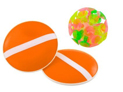 Gioco con pallina con ventose arancione