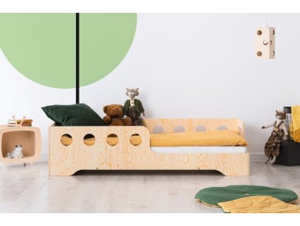 KIKI 5 - P Dětská dřevěná postel ADEKO