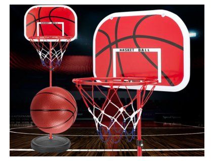 Canestro da basket per bambini da giardino con pallone 139 cm