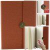 Quaderno A5 con chiusura magnetica, righe, marrone