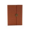 Quaderno A5 con chiusura magnetica, righe, marrone