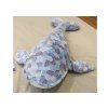 Balena di peluche 90 cm grigia