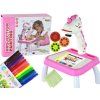 Proiettore per disegnare Unicorno con pastelli e inserti rosa
